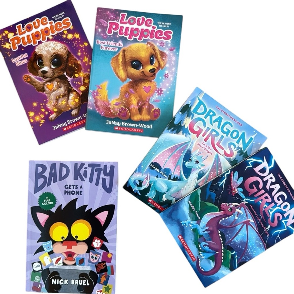 📚NWT KIDS CHILDREN CHAPTER BOOKS BUNDLE OF 5 CHILDRENS FAVORITES AR PROGRAM READ